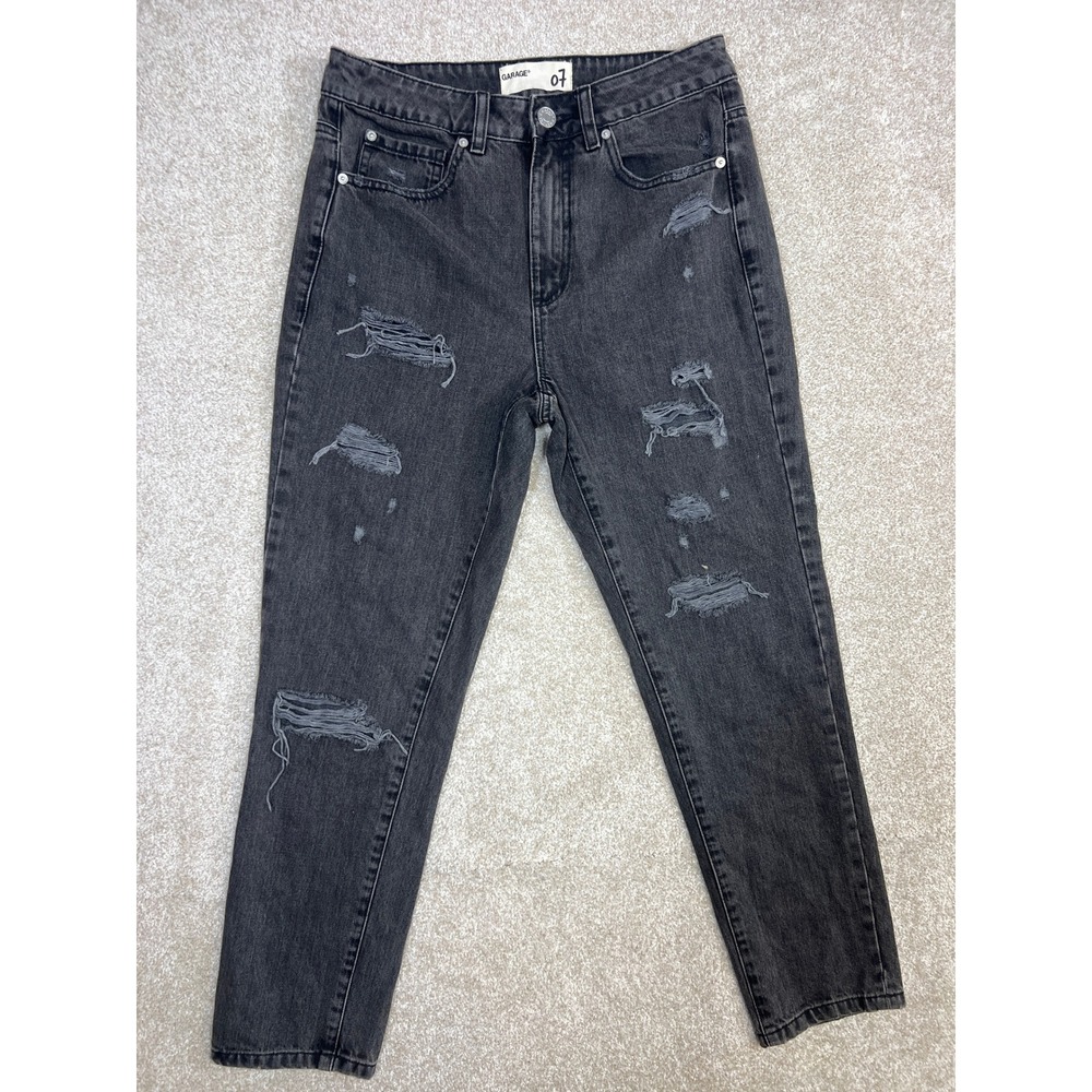 GARAGE Women's Gray Distressed Denim Jeans Size 7